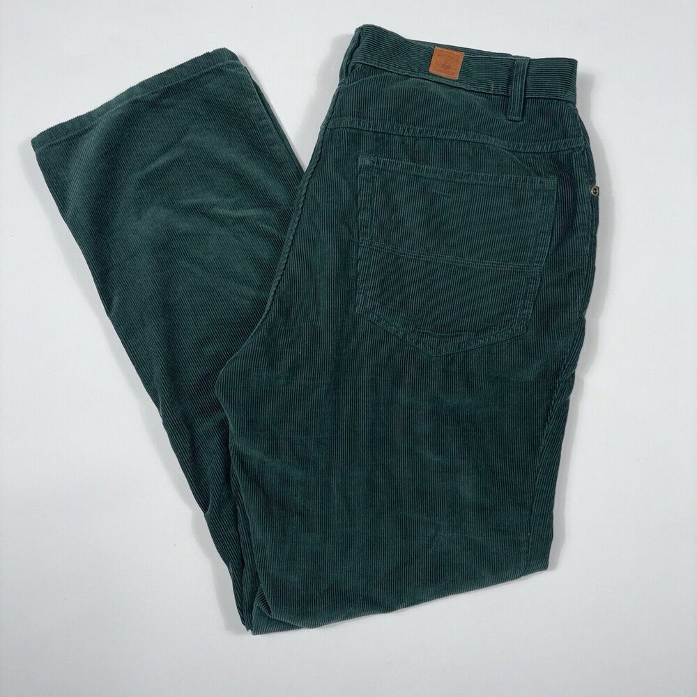 Bills Khakis M2 Wale Corduroy Green Straight Fit Pants Size 33x30